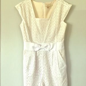 Adorable Ted Baker eyelet white romper shorts